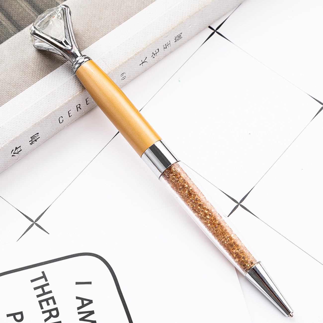 Whoelsale Pens Metal Large Diamond Pen Fashion Crystal Pen